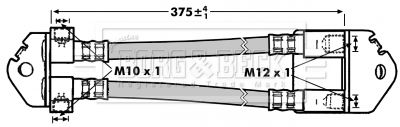 BORG & BECK stabdžių žarnelė BBH6998